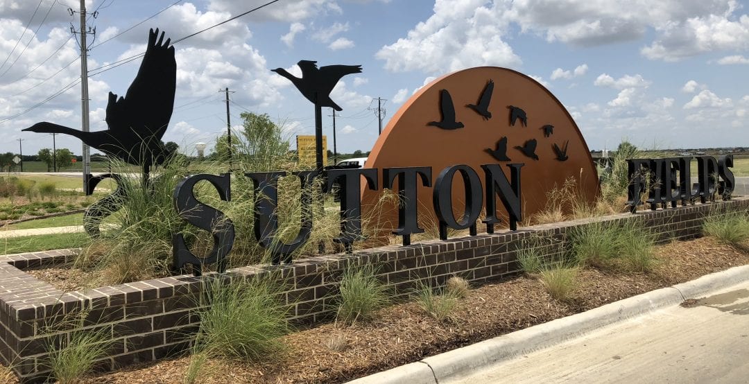 Sutton Fields In Celina TX Neighborhood Spotlight Marr Team Realty   Sutton Fields Entrance 1080x554 