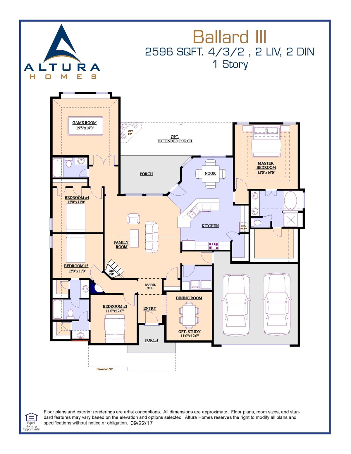 The Ballard III by Altura Homes Floor Plan Friday Marr