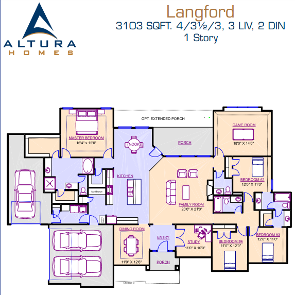Langford by Altura Homes Floor Plan Friday Marr Team